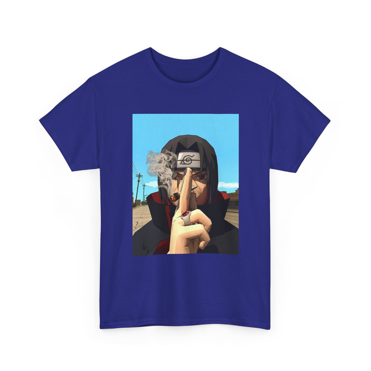 Itachi Uchiha Smoking Cigar Streetwear Tee