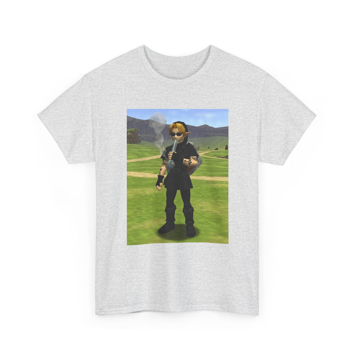 Edgy Dark Link Bong Hit Tee