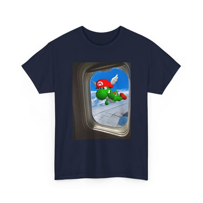 Yoshi Giving The Finger Airplane View Tee