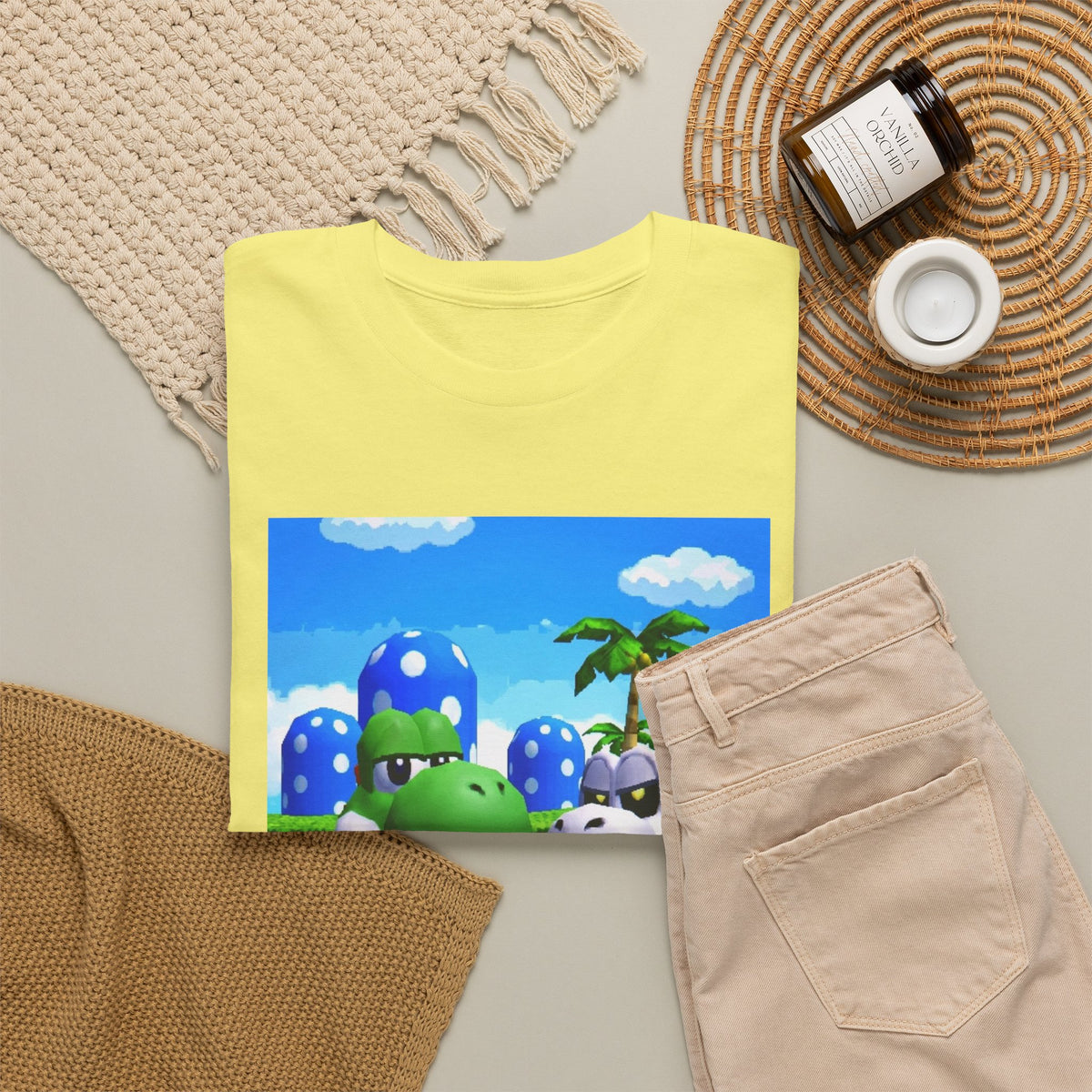 Yoshi And Dry Bones Flipping Off Tee