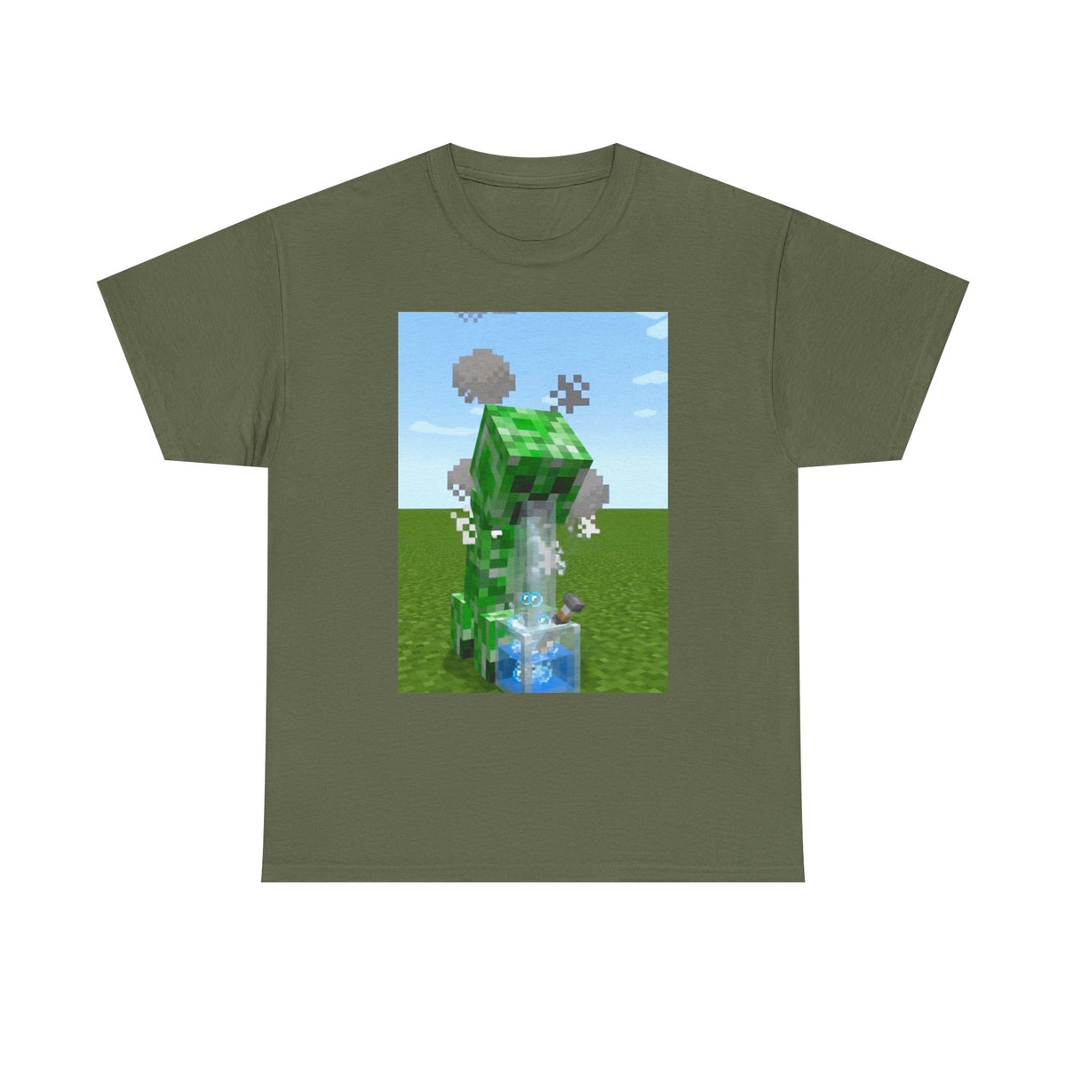 Creeper Hitting The Bong On Green Field