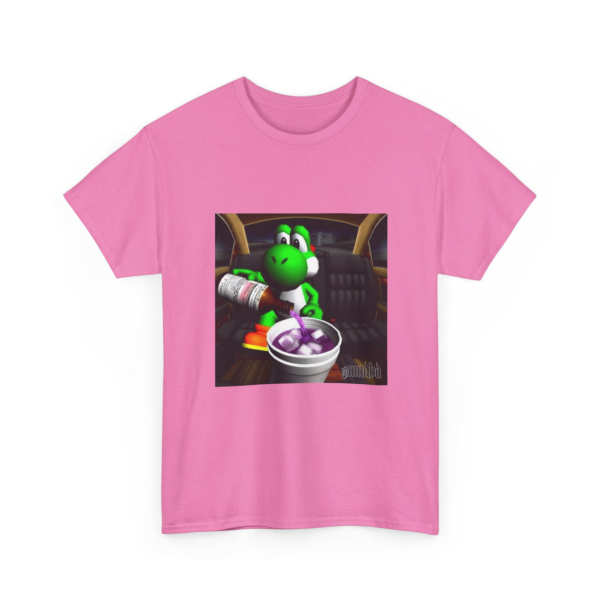 Yoshi Pouring Up Lean In A Car