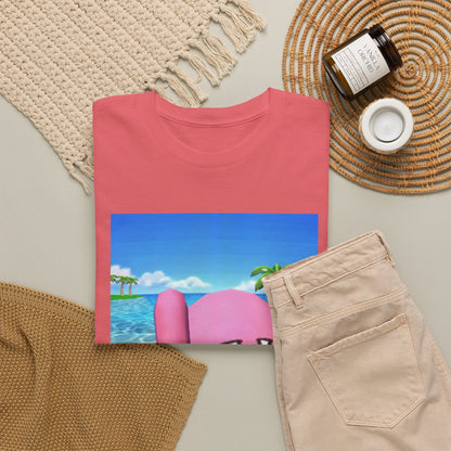 Kirby Giving The Finger Island Scene Tee