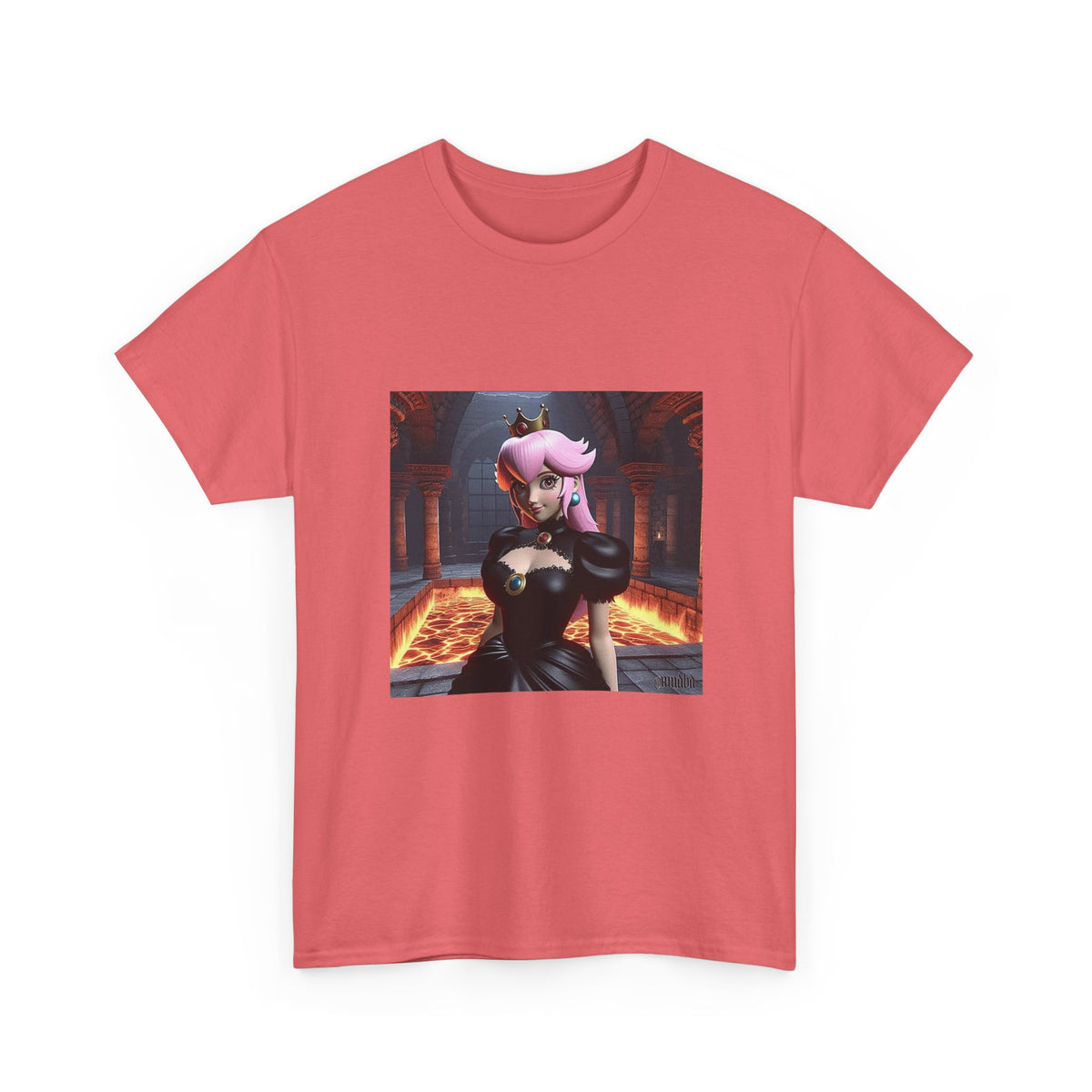 Gothic Peach Amidst Molten Lava