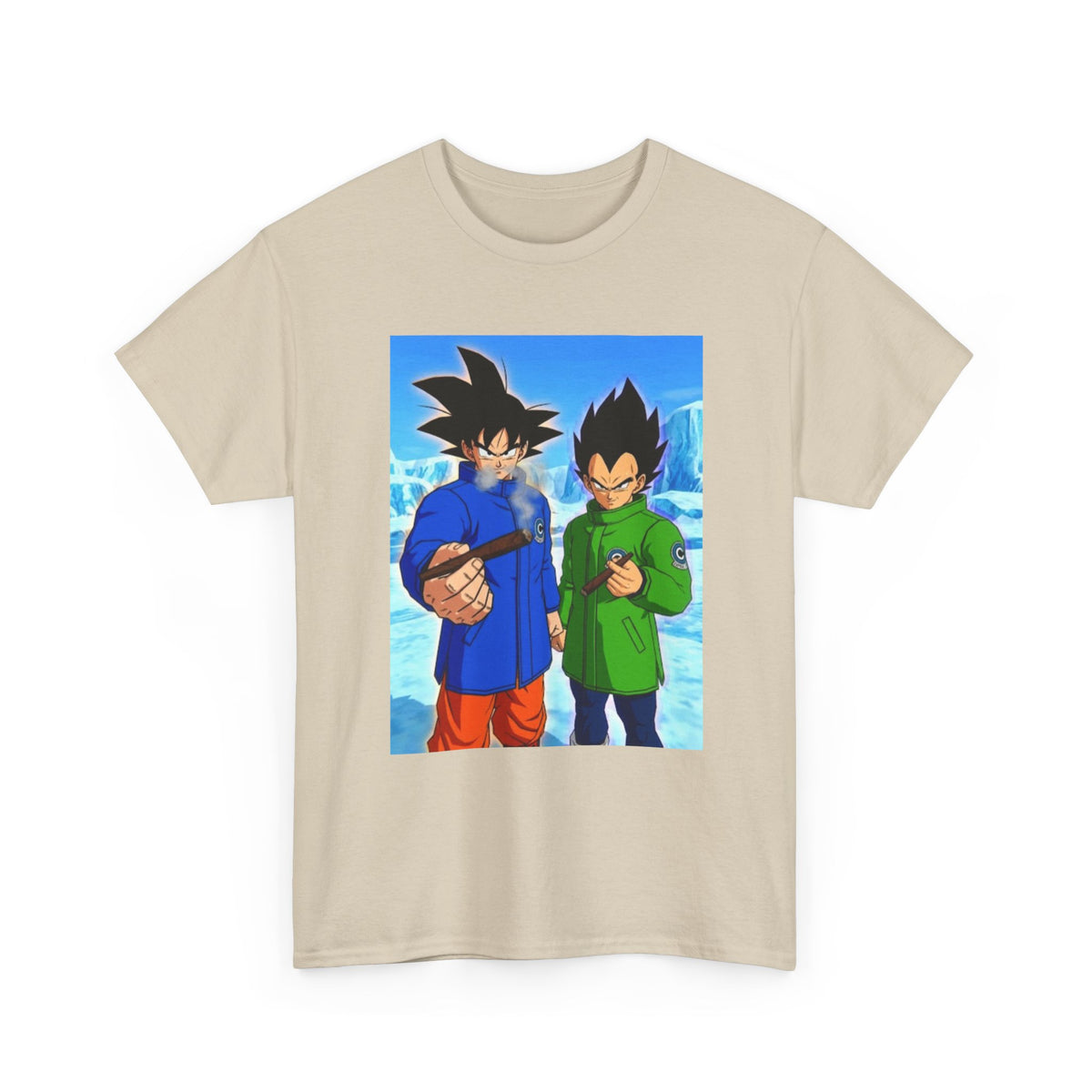 Goku and Vegeta Smoking in the Snow Tee