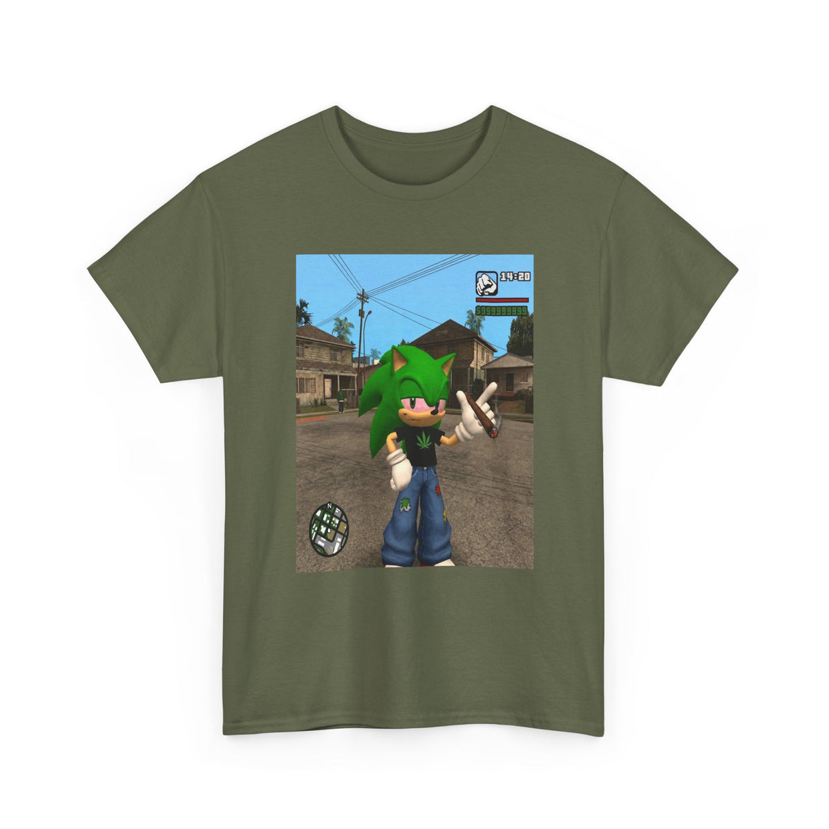 Green Hedgehog Smoking Blunt In San Andreas