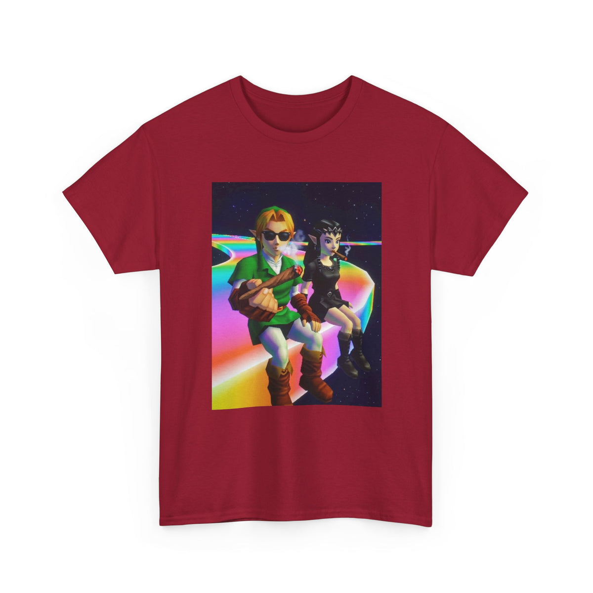 Link And Dark Link Smoking In Space