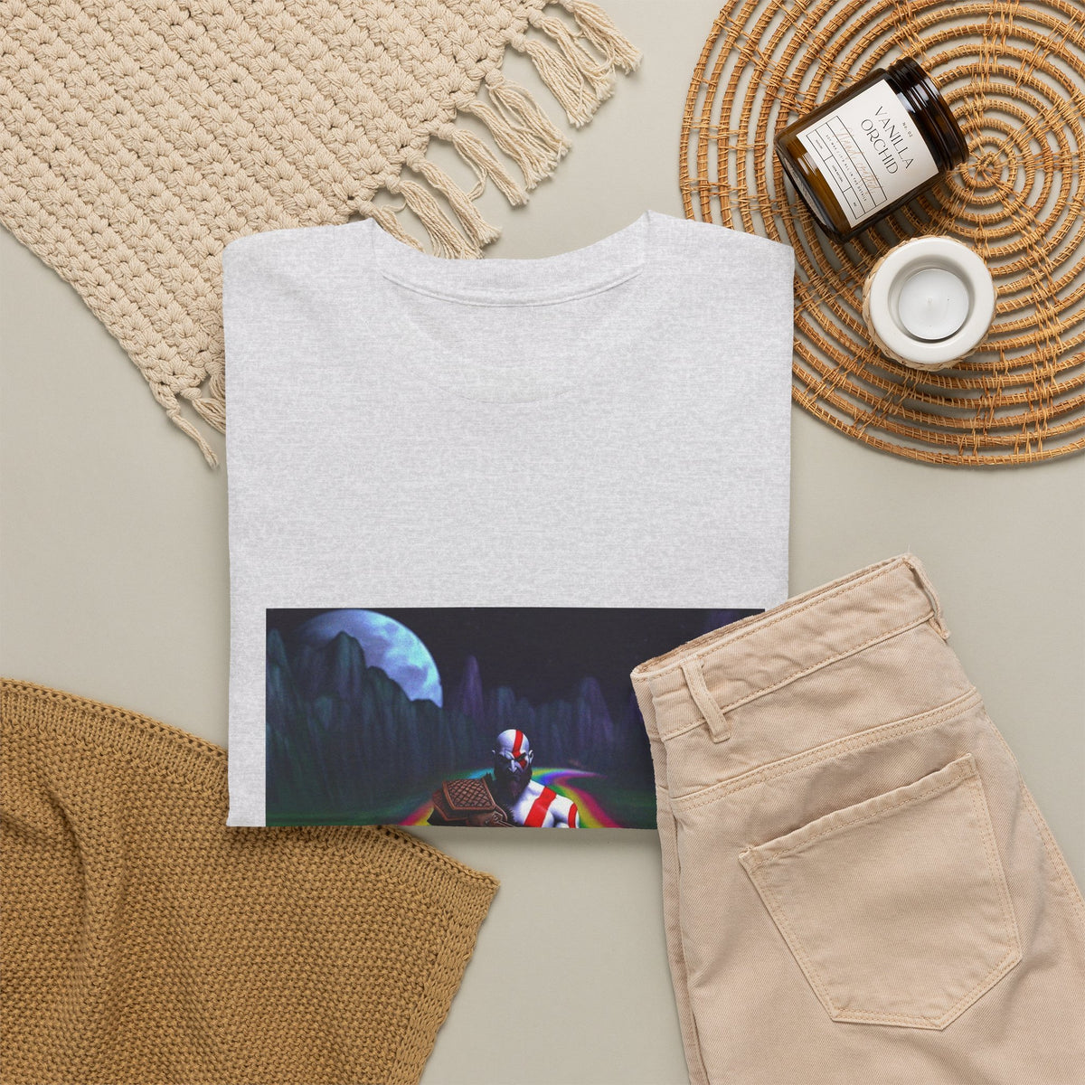 Kratos Drifting The Rainbow Road Tee