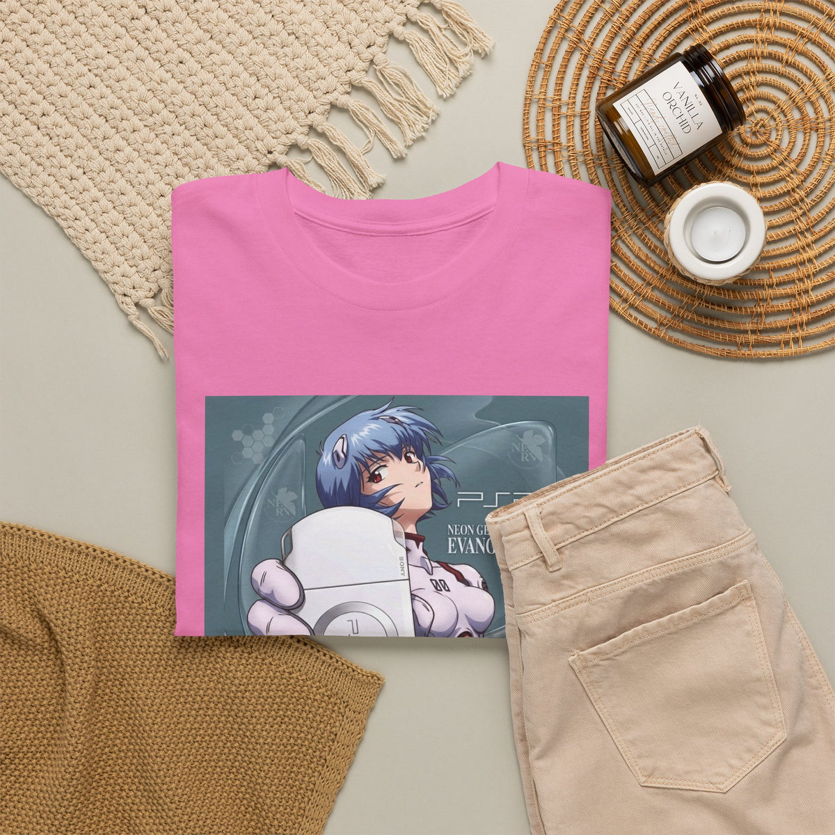 Rei Ayanami Holds PSP Console Tee