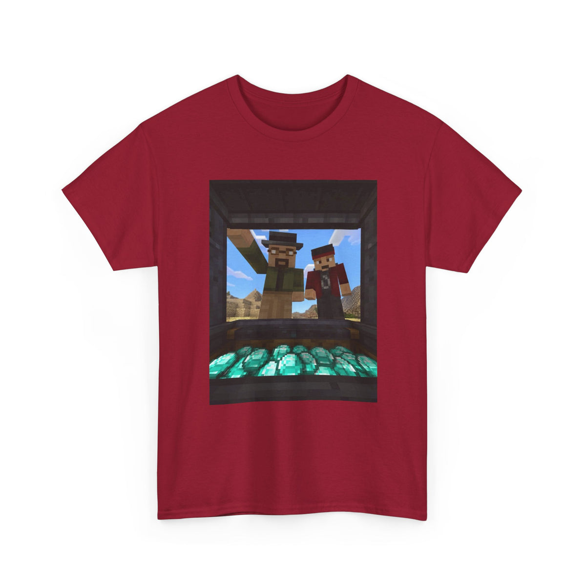 Pixelated Duo With Precious Gems