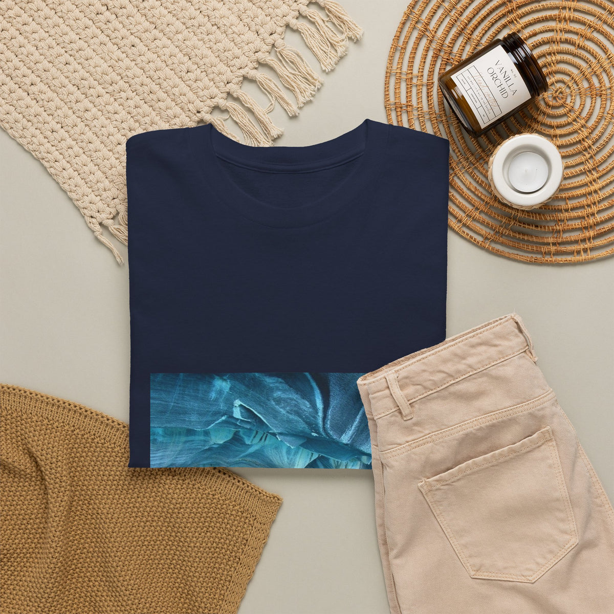 Neon Leaf Echo Graphic Tee