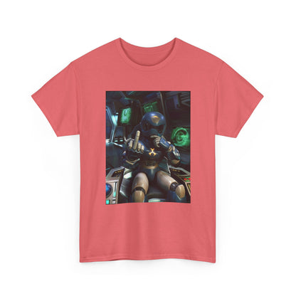 Sci-Fi Pilot Flipping The Bird Tee