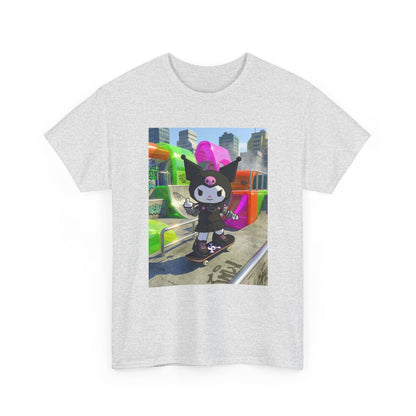 Skater Kuromi Giving The Finger Tee