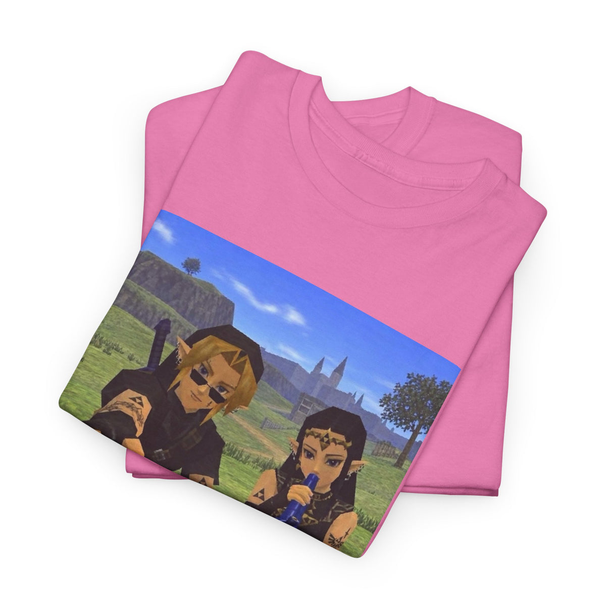 Dark Link And Dark Zelda Chilling Campfire Tee