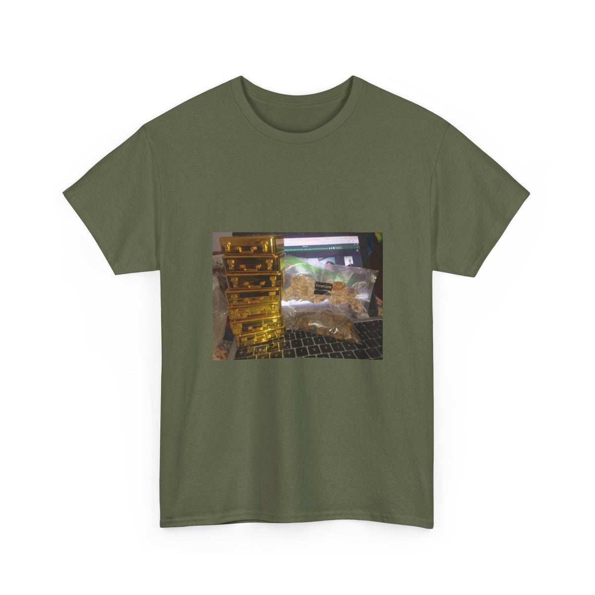 Gold Briefcase Stash Tee