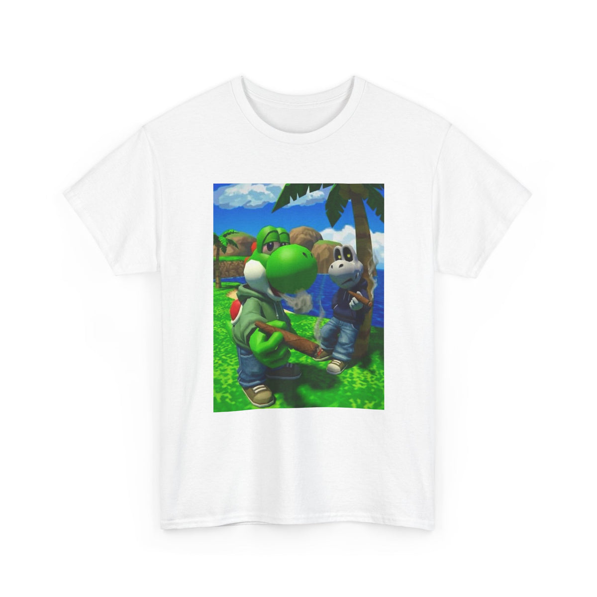 Yoshi And Dry Bones Smoking Blunts Tee