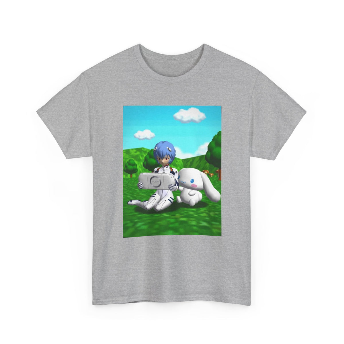 Rei Ayanami Gaming with Cinnamoroll Tee