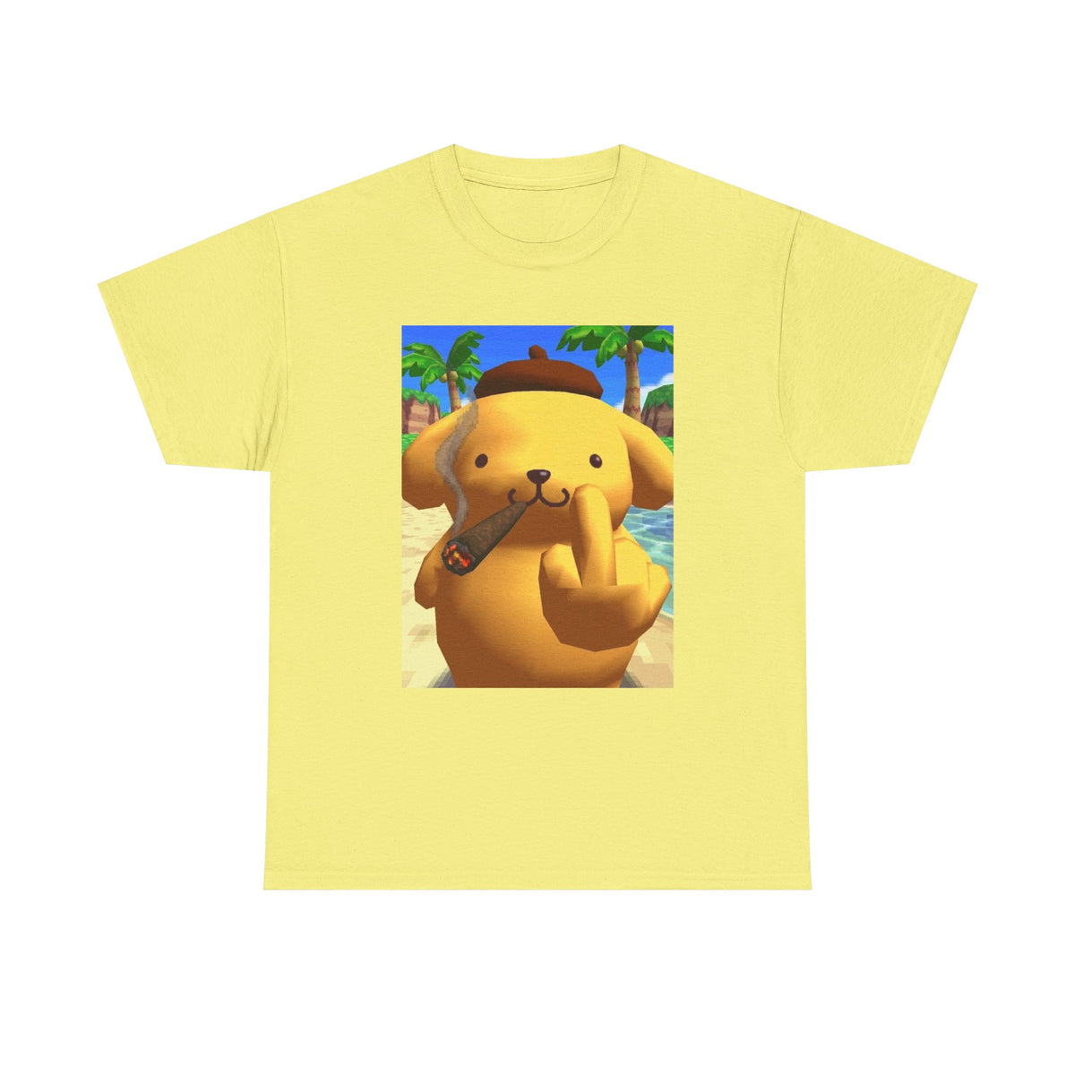 Pompompurin Smoking Blunt & Flipping Off