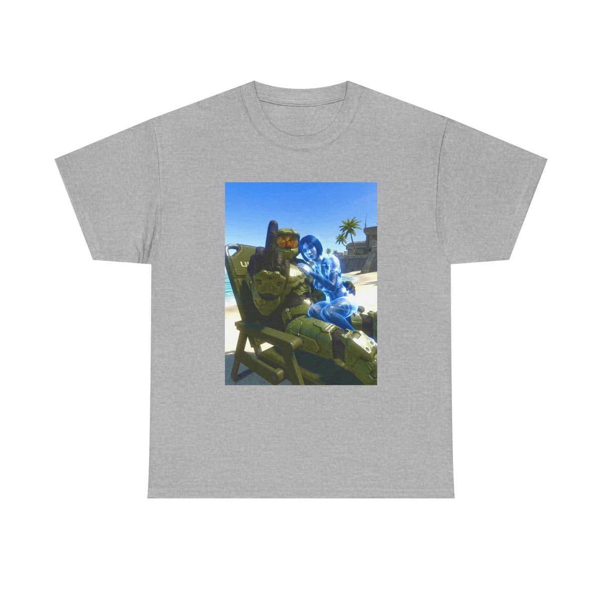 Master Chief And Cortana Chillin' Beach Vibes