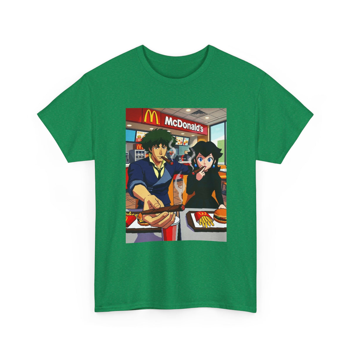 Spike and Bowsette Fast Food Smoke Session Tee