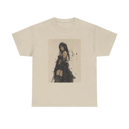 Anime Goth Girl Standing Confidently Tee