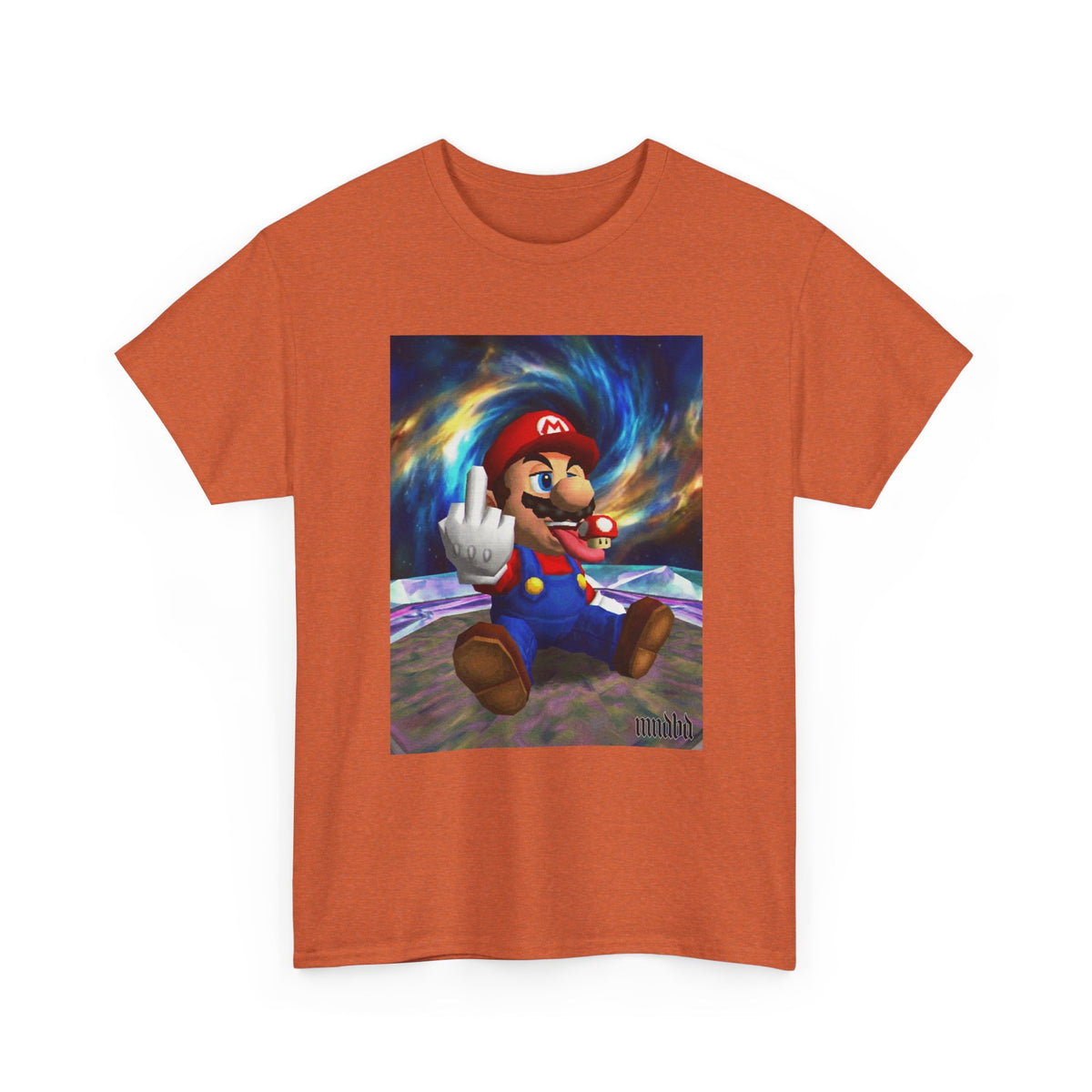 Mario Showing Middle Finger With Mushroom