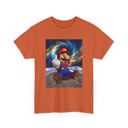 Mario Showing Middle Finger With Mushroom