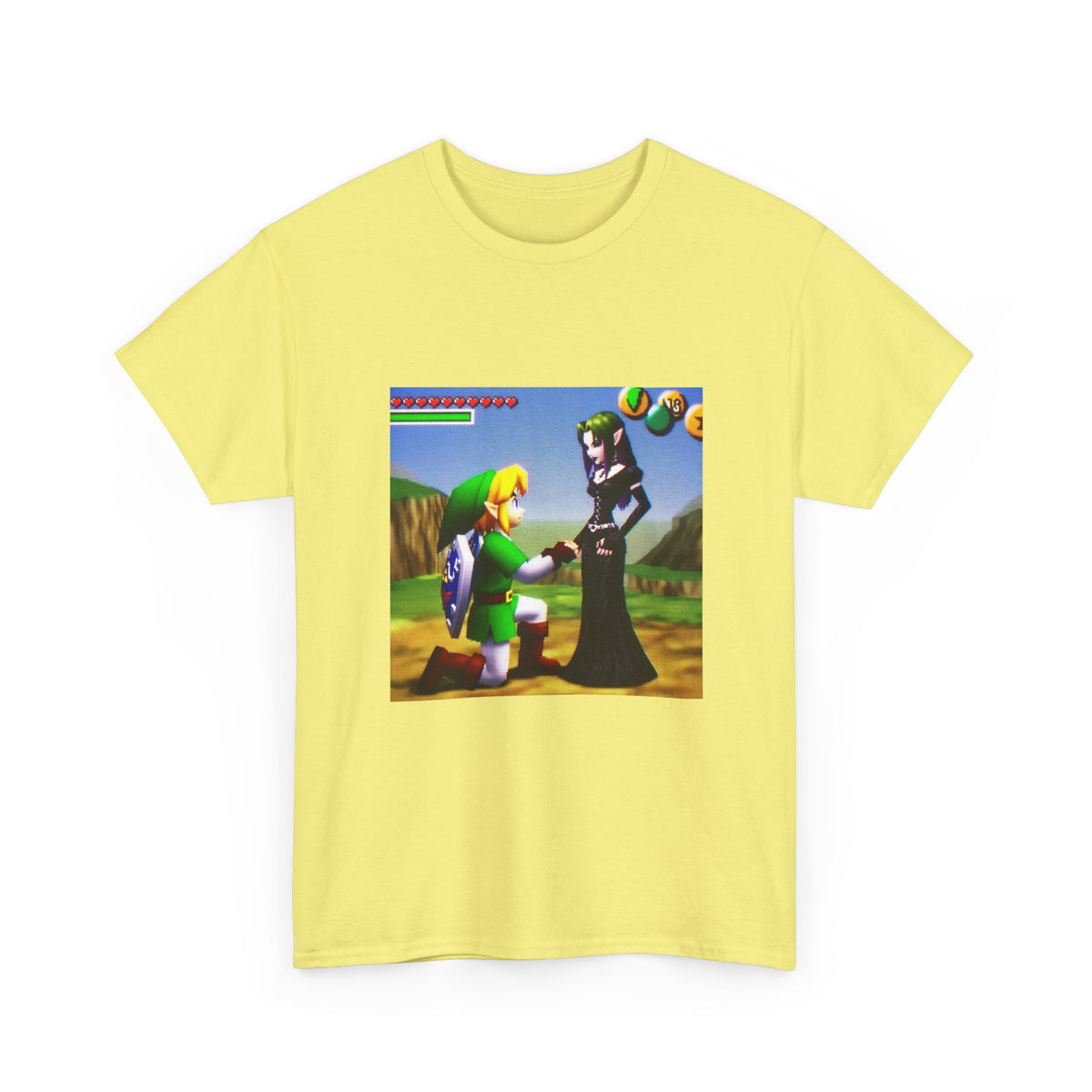 Link Proposing To Goth Girl Tee