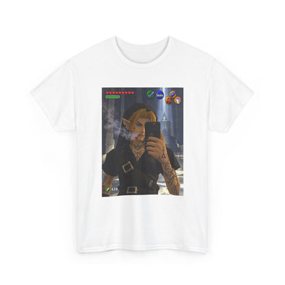 Edgy Link Smoking Selfie Tee