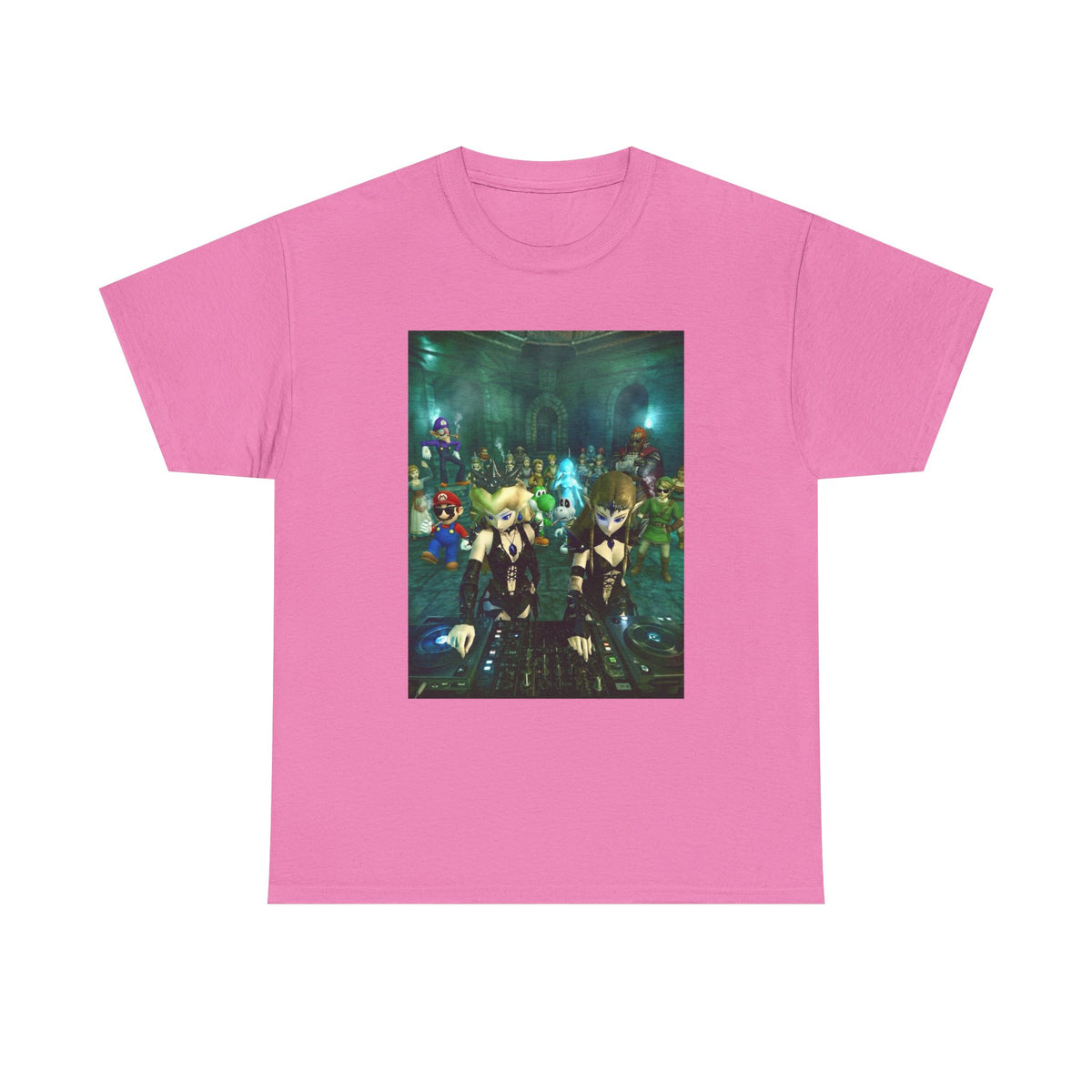 Dark Zelda DJs Gaming Party Tee
