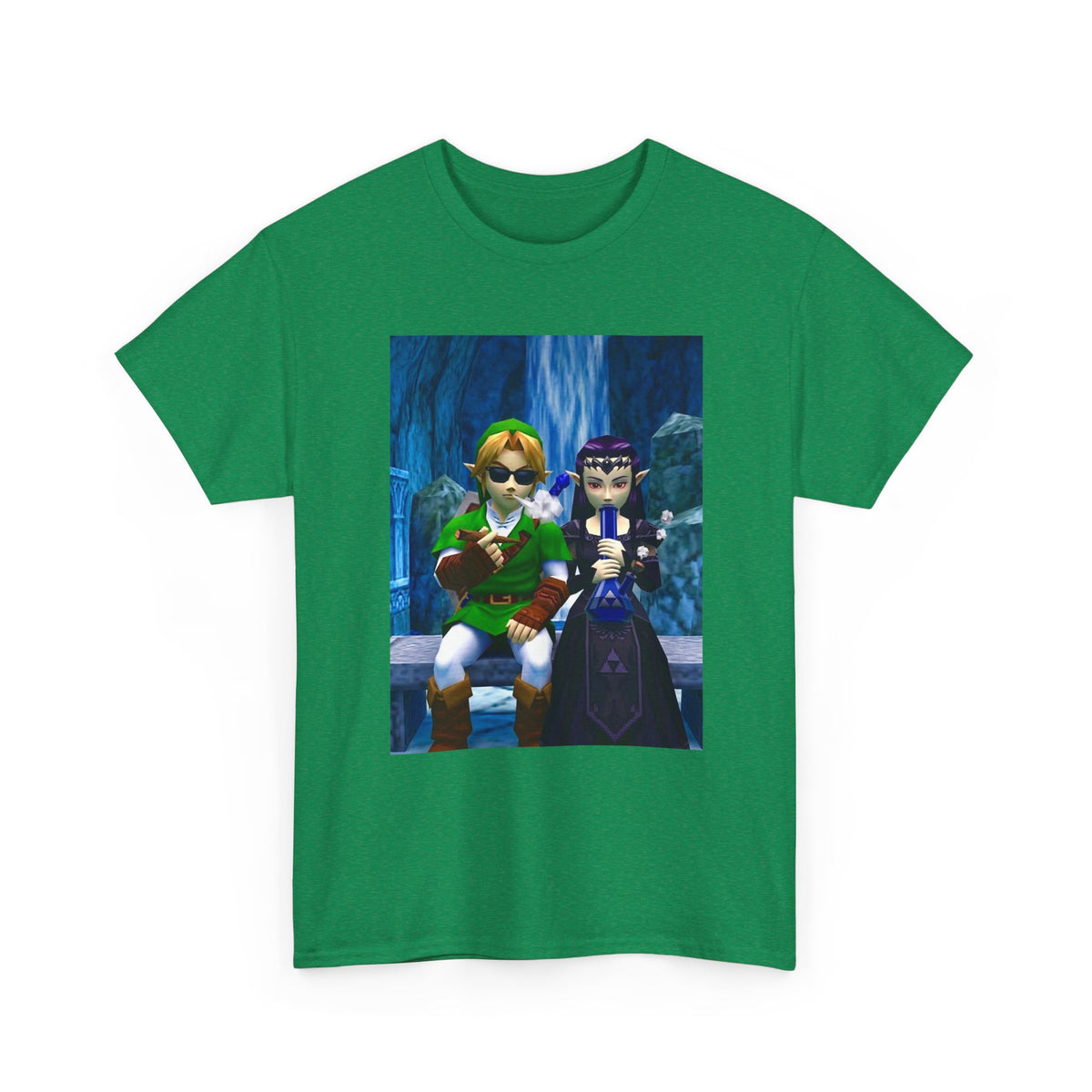 Hero and Princess Taking A Hit Tee