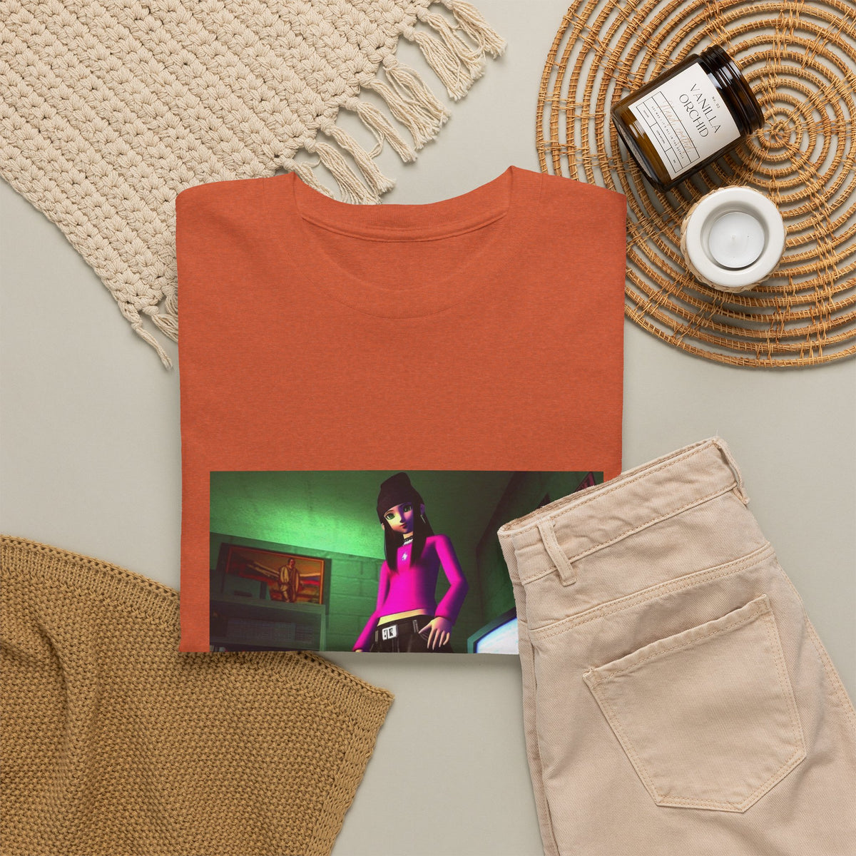 Y2K Vibe Girl In Her Room Tee