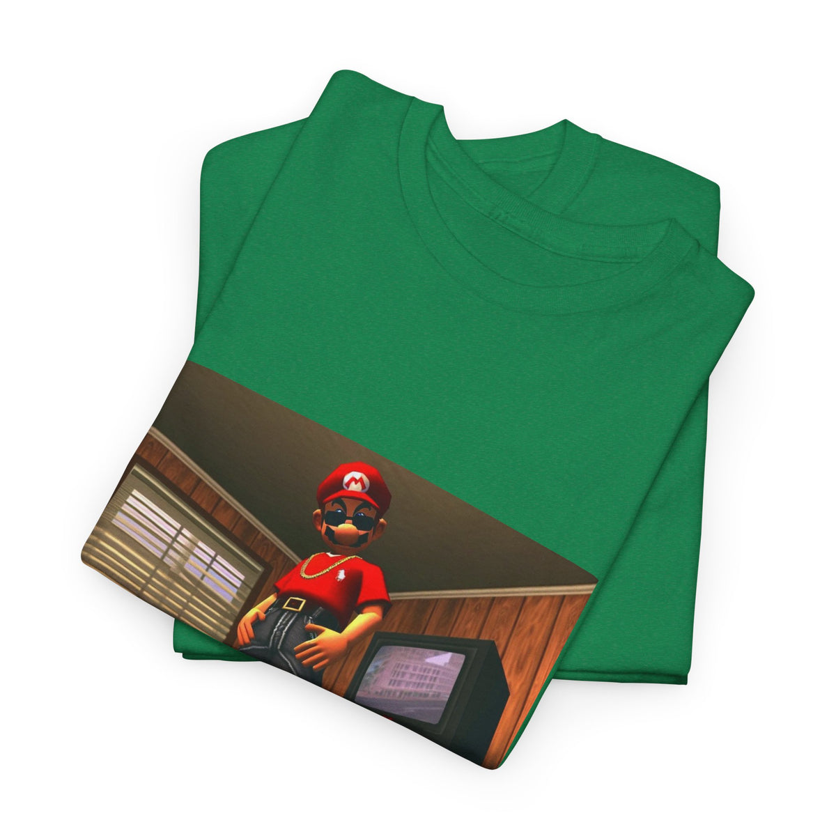 Gangster Mario Chillin' In The Crib Tee