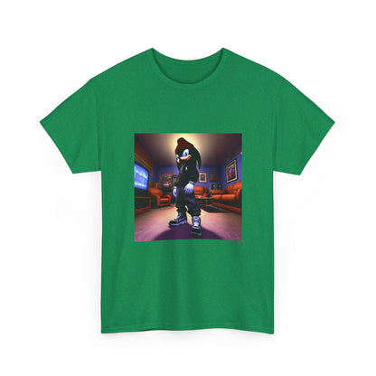 Edgy Hedgehog In Streetwear Drip Tee