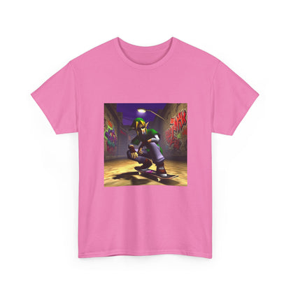 Skater Elf Smoking In Alleyway Tee