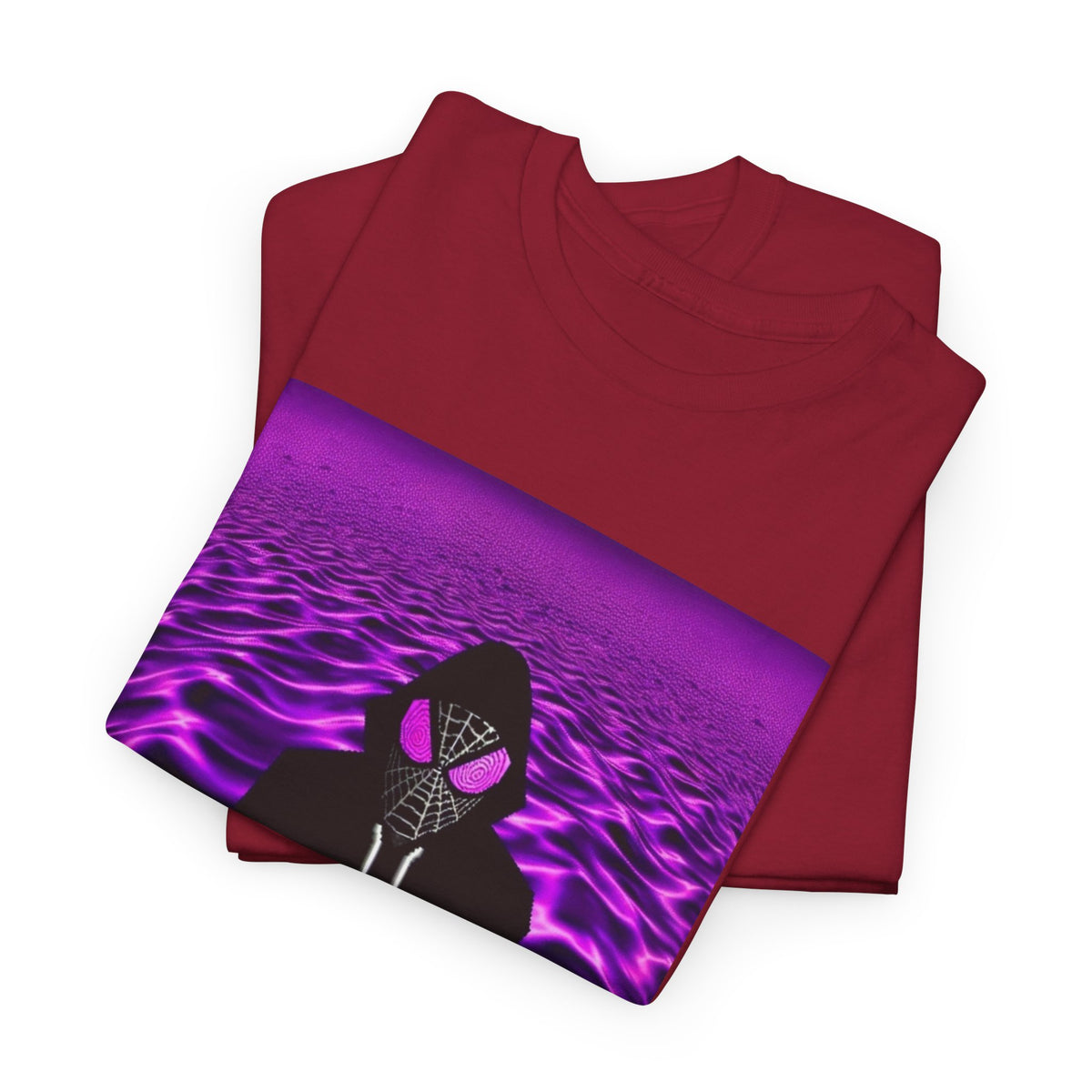 Spider-Hoodie With Purple Swirls Tee