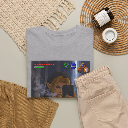 Edgy Link Smoking Selfie Tee