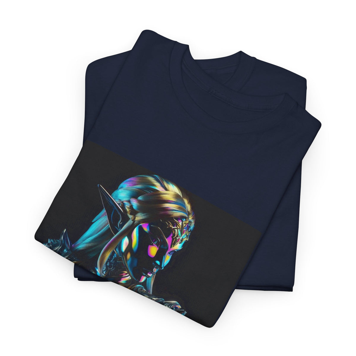 Holographic Elf Princess Chrome Armor Tee