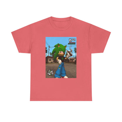 Green Hedgehog Blazin' In San Andreas Tee