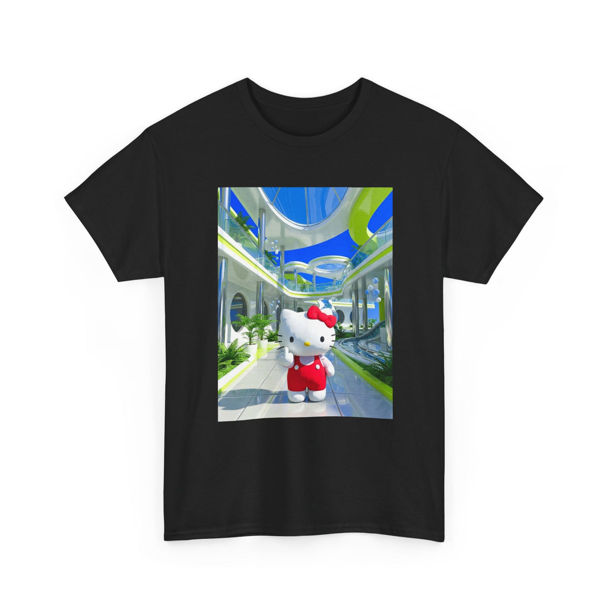Hello Kitty Flips Off In Future Mall