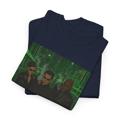 Neo, Trinity, Morpheus Smoking In The Matrix