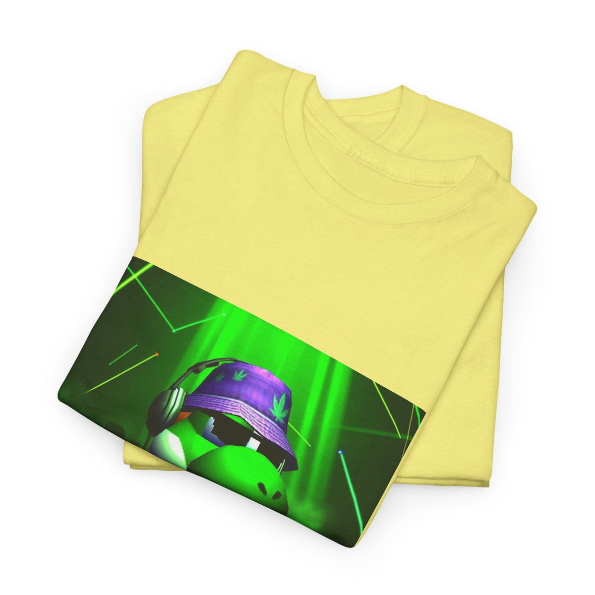 Yoshi DJing With Cannabis Bucket Hat Tee