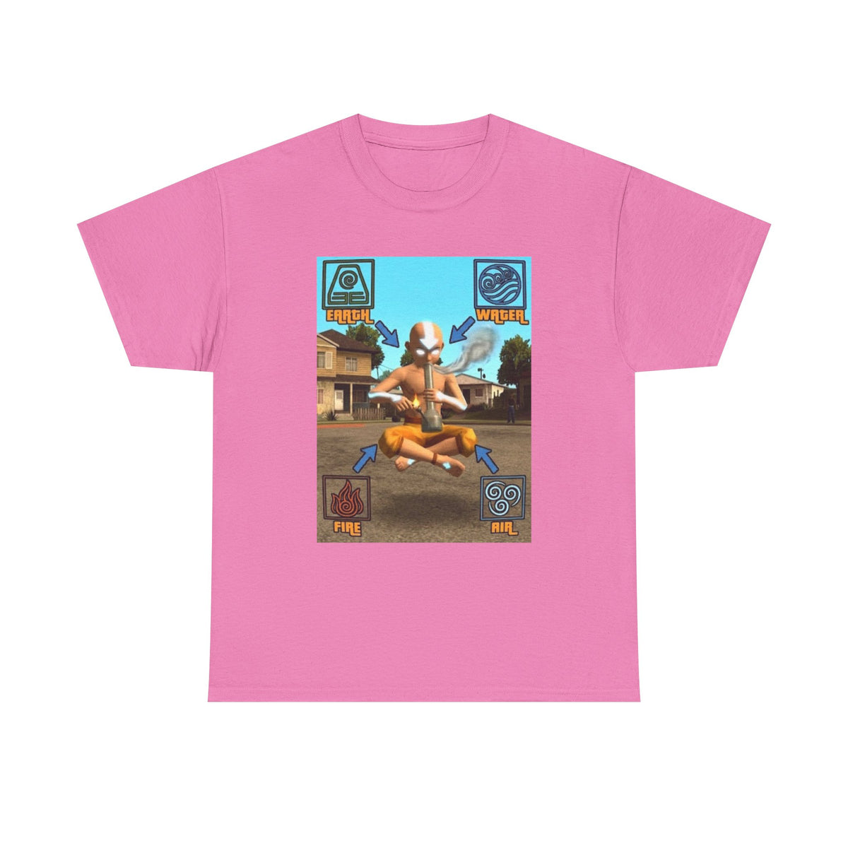 Bender Aang Meditating with Bong Tee