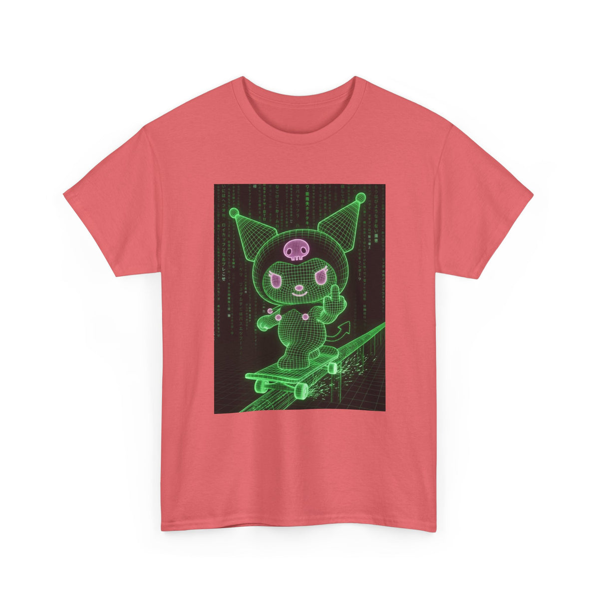 Wireframe Kuromi Skating Cyber Matrix