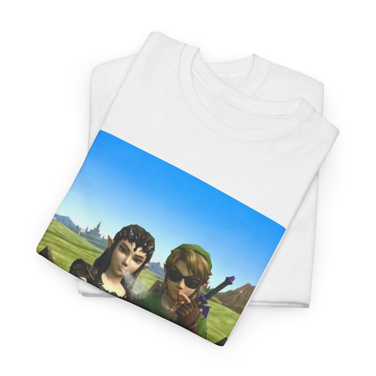Link And Midna Smoking Blunts Tee