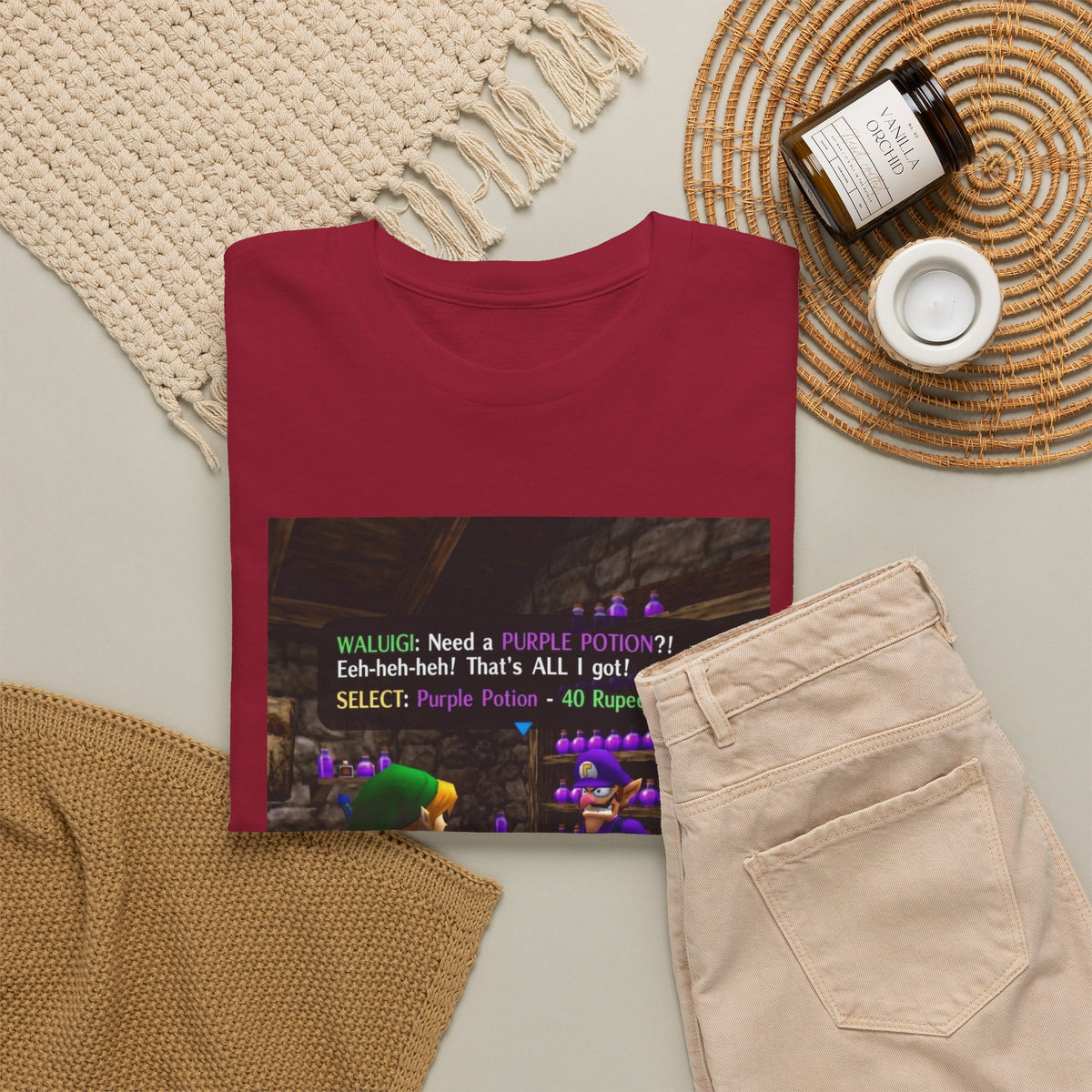 Waluigi Sells Purple Potions To Link