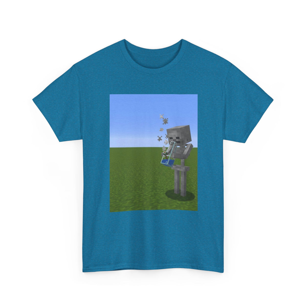 Minecraft Skeleton Taking A Hit Tee