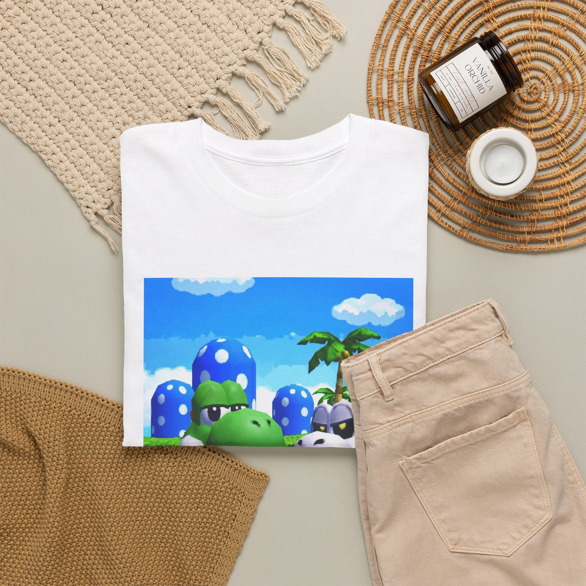 Yoshi And Dry Bones Flipping Off Tee