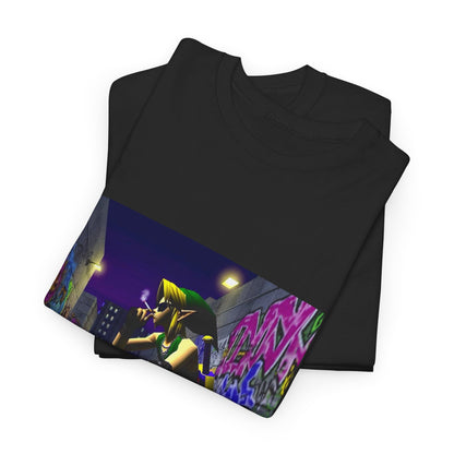 Edgy Link Smoking In Alley Tee