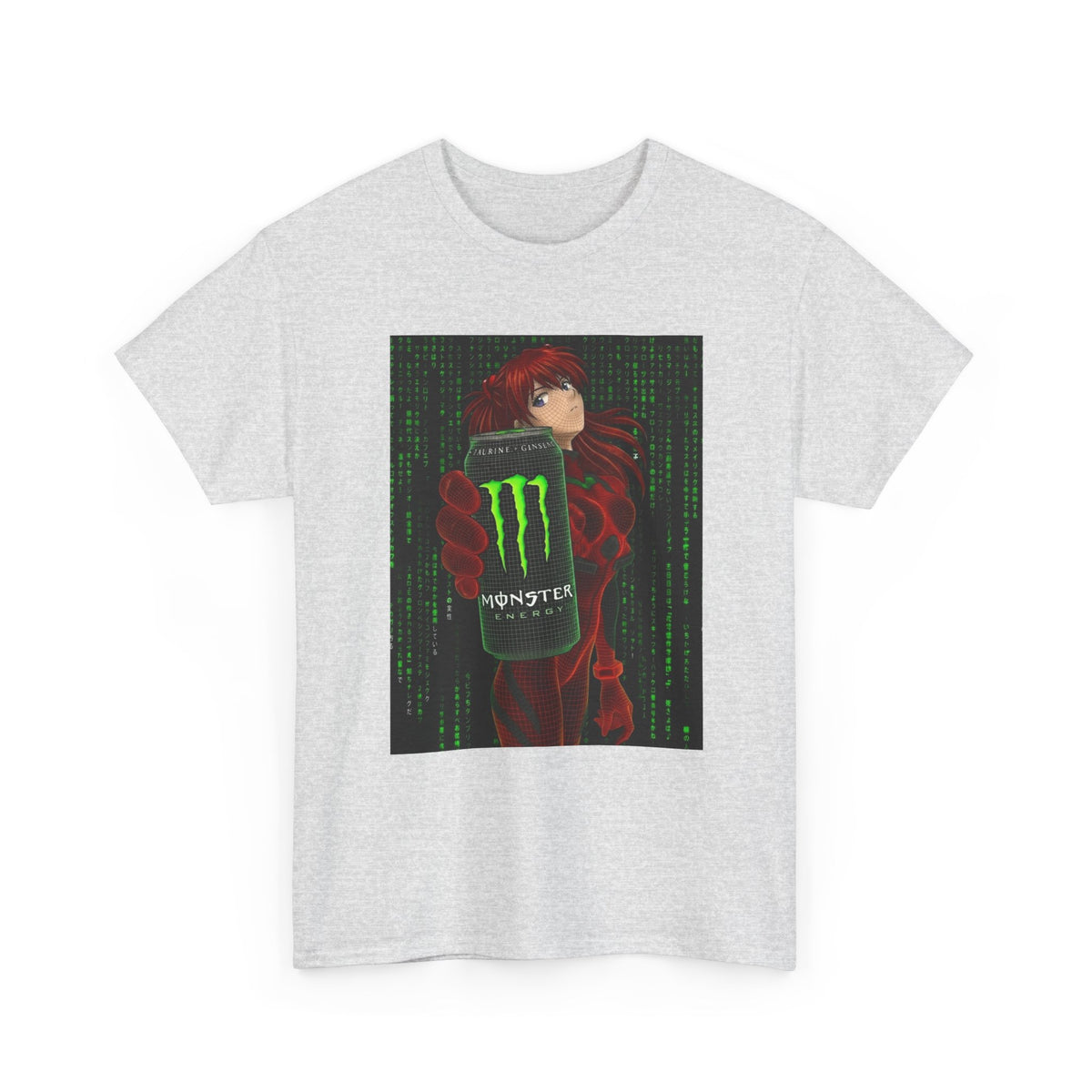 Asuka Wireframe Holding Monster Can